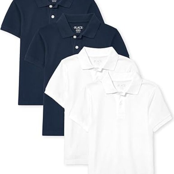 Children's Place, 4 Pack, NWT, Large, Short Sleeve Pique Polo - Picture 1 of 4